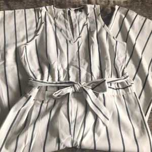 NEW WITH TAG DREW by Anthropologystriped jumpsuit